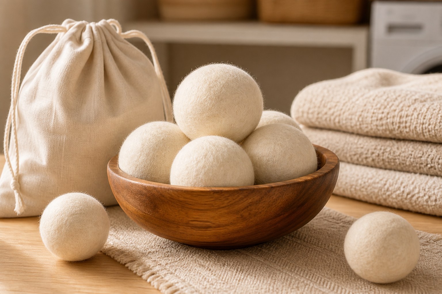 Custom wool dryer ball packaging with private label